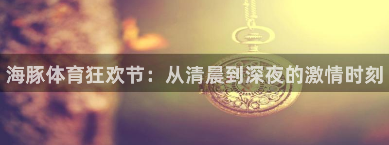海豚体育狂欢节：从清晨到深夜的激情时刻
