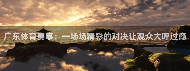 广东体育赛事：一场场精彩的对决让观众大呼过瘾