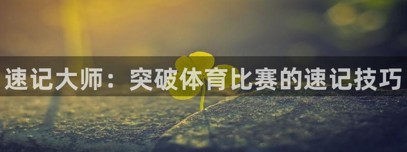 速记大师：突破体育比赛的速记技巧